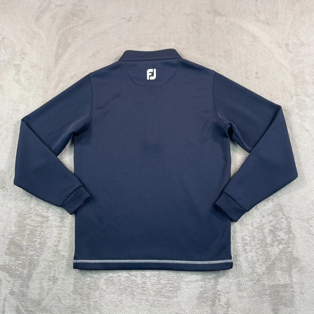 FootJoy x Whistling Straits Golf Course Half-Zip Pullover Junior Boys Large Navy